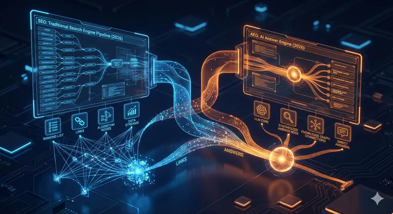AEO vs. SEO: The Definitive 2026 Guide